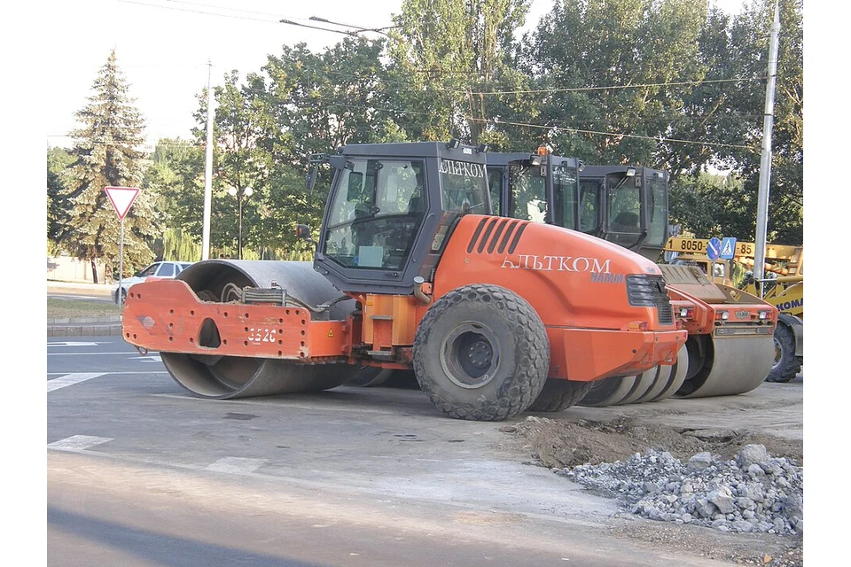 Single drum roller 20 t — photo of a HAMM 3520