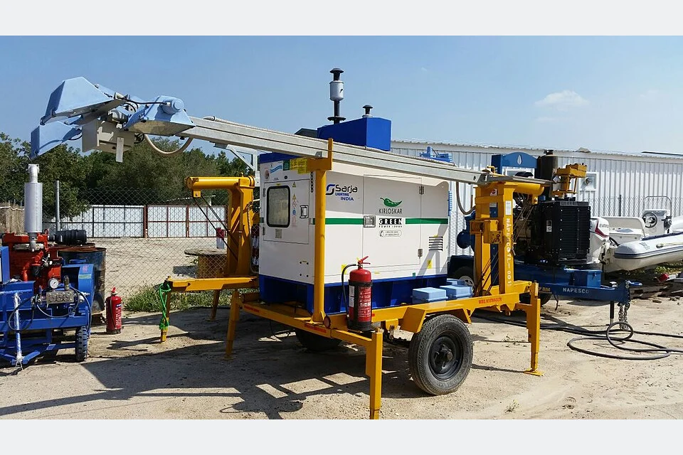 Lighting tower, example machine