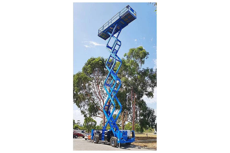 Rough terrain scissor lift, example machine