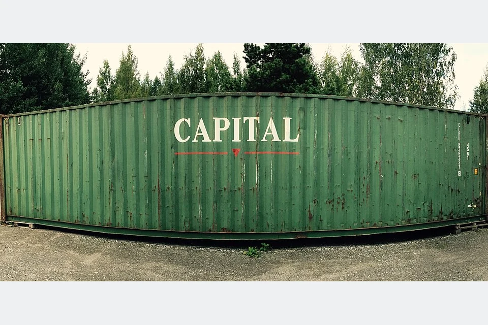 Storage container, example machine